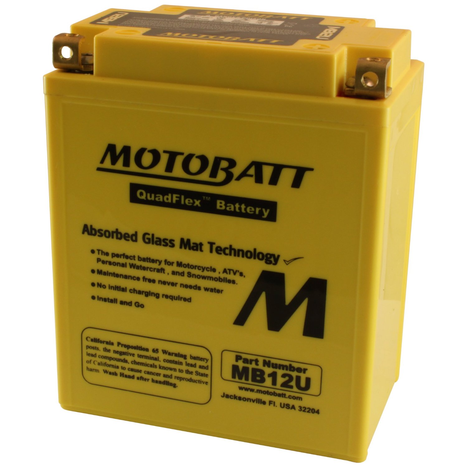 MotoBatt Satelis 500 Premium 2009 High Quality Motobatt Battery 